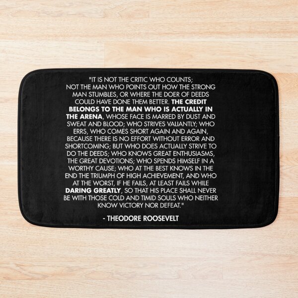 Item preview, The Man in the Arena / Daring Greatly Quote - Theodore Roosevelt designed and sold by AlanPun.