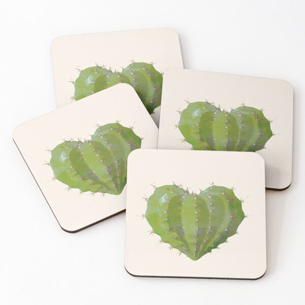 Item preview, heart cactus, plant lovers, succulent plants designed and sold by Collagedream.