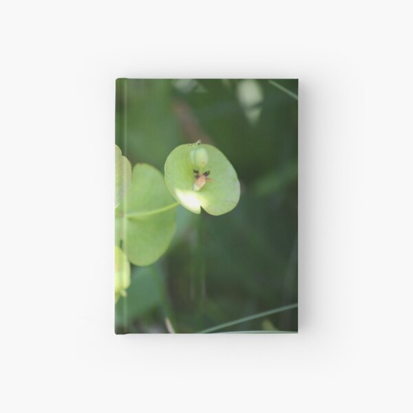 Green floral photo Hardcover Journal