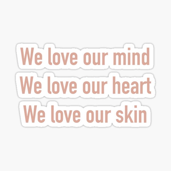 "We love our heart" Sticker by Nuderiver Redbubble