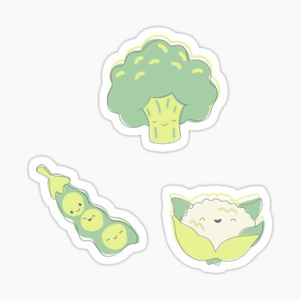 Cute vegetable stickers Sticker