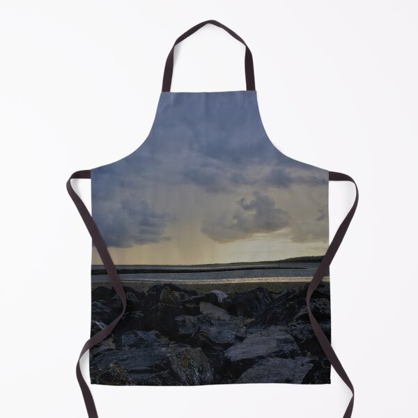 Item preview, Sunset over Beach in Llanelli, Wales designed and sold by PowderLanePress.