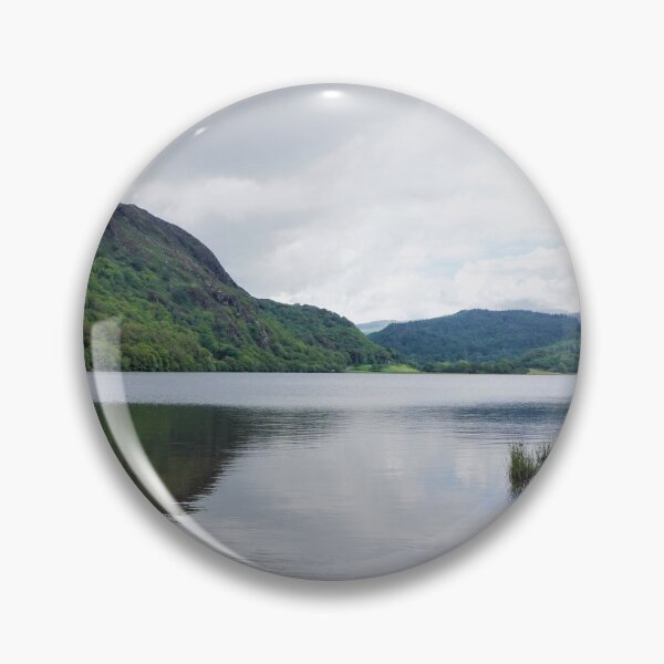 Item preview, View over Llyn Dinas lake, North Wales designed and sold by PowderLanePress.