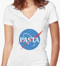 PASTA Women's Fitted V-Neck T-Shirt
