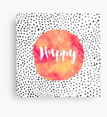 Happy Canvas Print