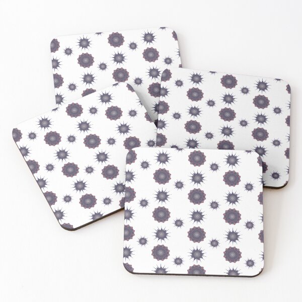 Item preview, Kaleidoscope Flowers and Stars Patterns Sticker Pack purple designed and sold by emm-j.