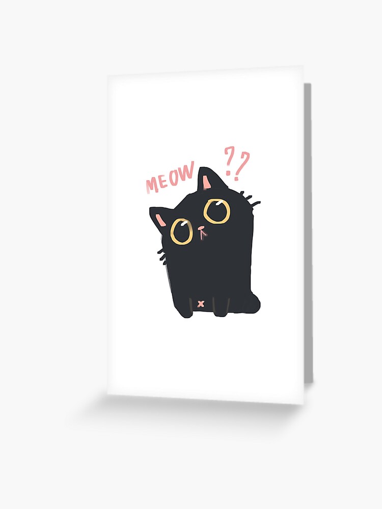 Masamune the black cat? ‍⬛ | Greeting Card