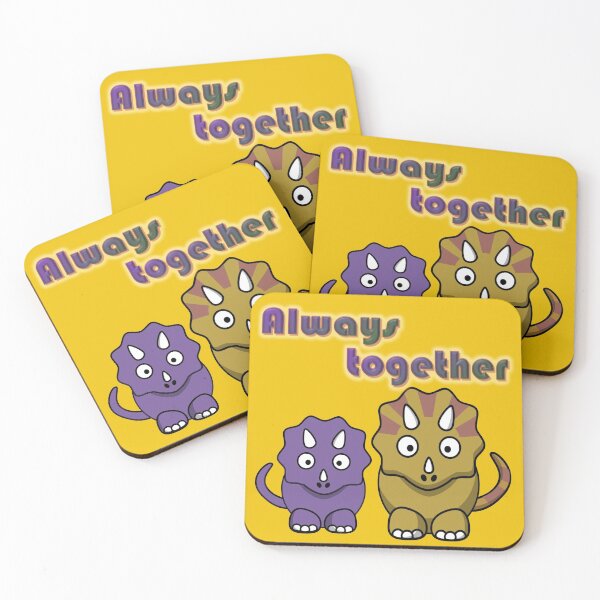 Item preview, Always together, a couple of dinos designed and sold by helenkaiy.
