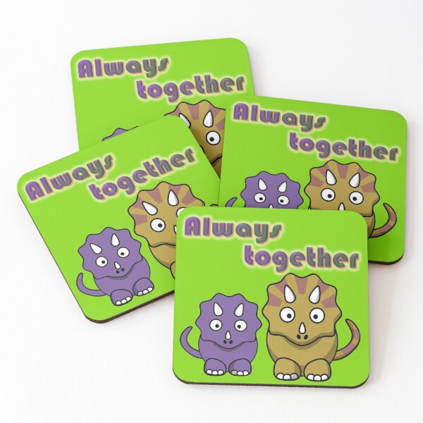 Item preview, Always together, a couple of dinos designed and sold by helenkaiy.