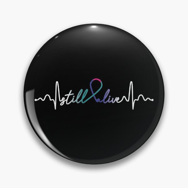Item preview, Still Alive- Thyroid Cancer Awareness Gifts for Women Thyroid Cancer Support Ribbon designed and sold by Awarenessshop.
