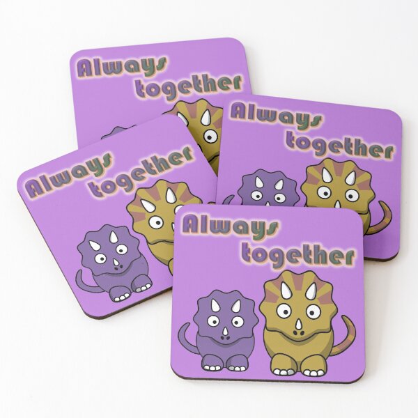 Item preview, Always together, a couple of dinos designed and sold by helenkaiy.