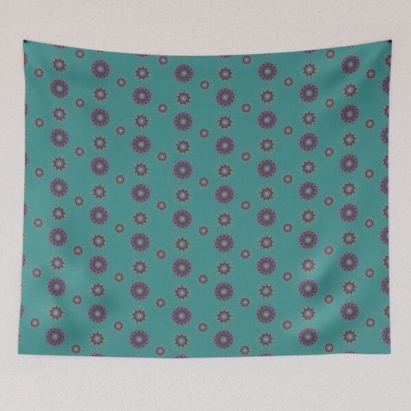 Item preview, Kaleidoscope Flowers and Stars Patterns Sticker Pack purple designed and sold by emm-j.