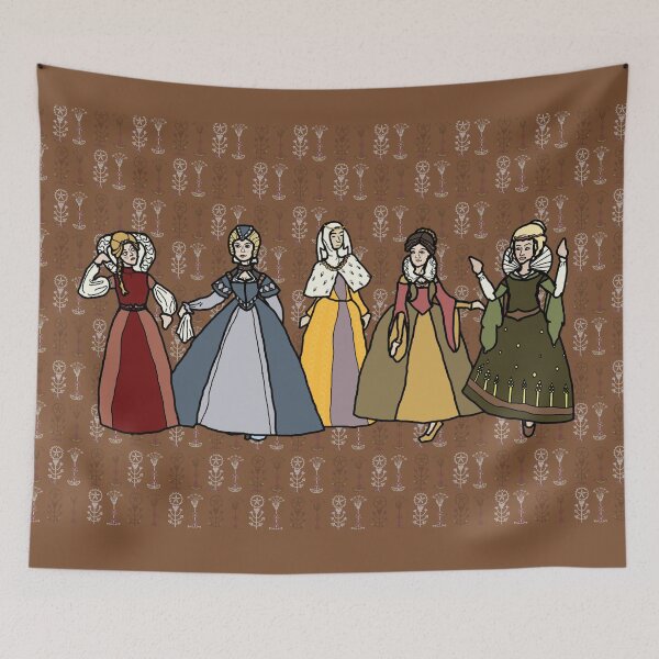 Item preview, Five Tudor Ladies designed and sold by LochNestFarm.