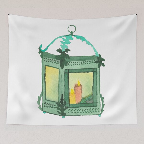 Item preview, Watercolor Lantern, white designed and sold by Sonderblume.