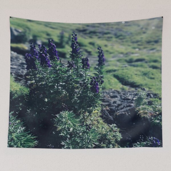 Item preview, flower in the mountains - blue designed and sold by WalderDesign.