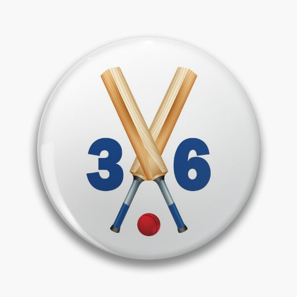 Item preview, Cricket number 36 - thirty six with bats and ball designed and sold by AllShirts21.