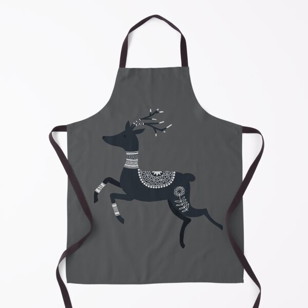 Item preview, Dark Scandinavian Folk Art Stag designed and sold by space-kitten.