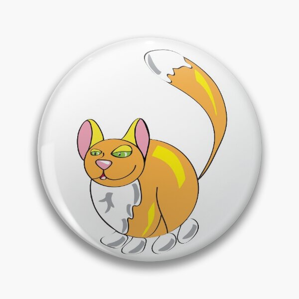 Item preview, Ginger Cat Funny Character Primitive Style Cartoon designed and sold by Verpax.