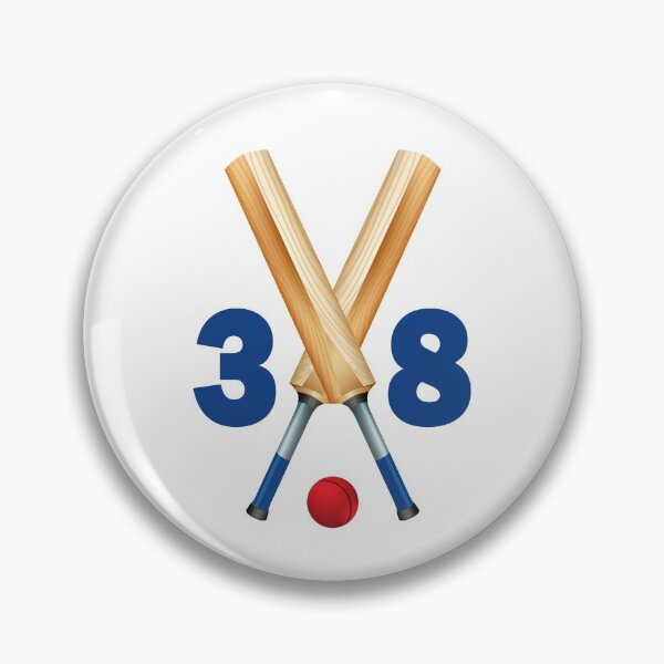 Item preview, Cricket number 38 - thirty eight with bats and ball designed and sold by AllShirts21.