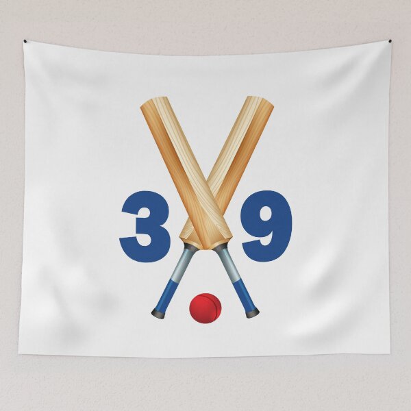 Item preview, Cricket number 39 - thirty nine with bats and ball designed and sold by AllShirts21.