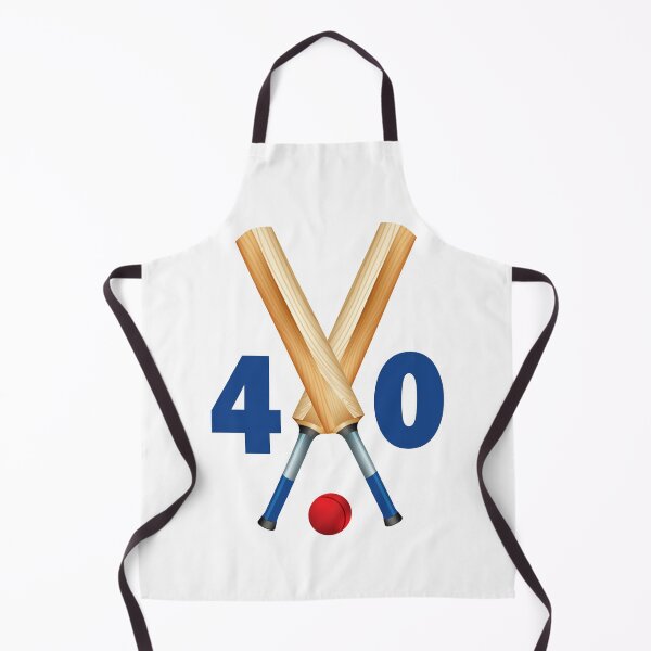 Item preview, Cricket number 40 - forty with bats and ball designed and sold by AllShirts21.