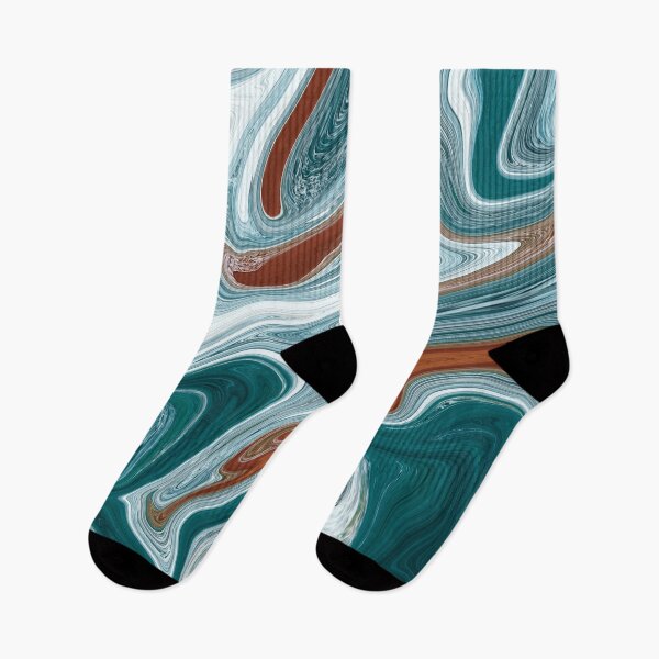Item preview, Afternoon at the beach - abstract liquid paint designed and sold by Silly Lily.