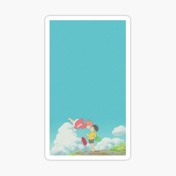 cartel de ponyo Pegatina
