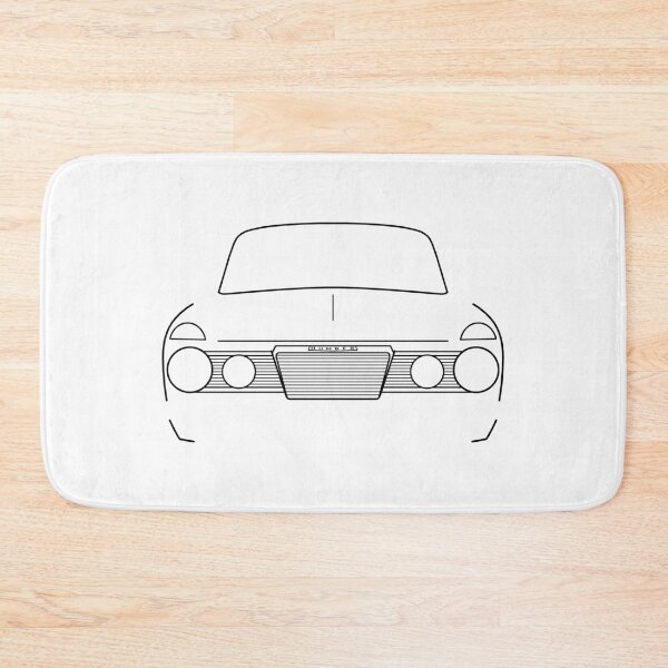 Item preview, Humber Sceptre MkII 1960s classic British car black outline graphic designed and sold by soitwouldseem.