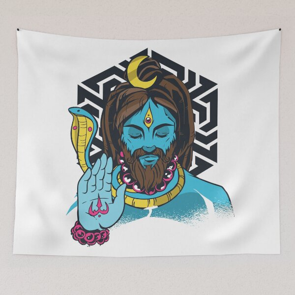 Item preview, Lord Shiva Colorful Artwork designed and sold by TeesByMark.