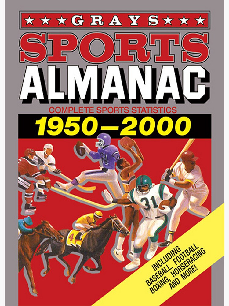 "Grays Sports Almanac Complete Sports Statistics 19502000" Sticker for