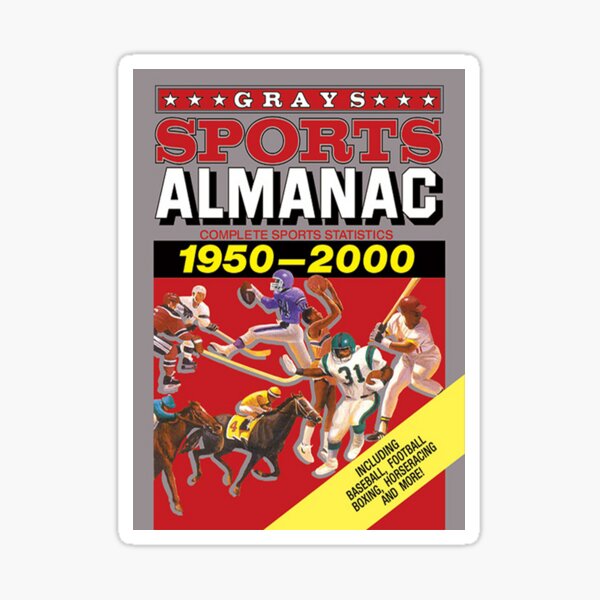 Grays Sports Almanac Complete Sports Statistics 1950-2000 Sticker