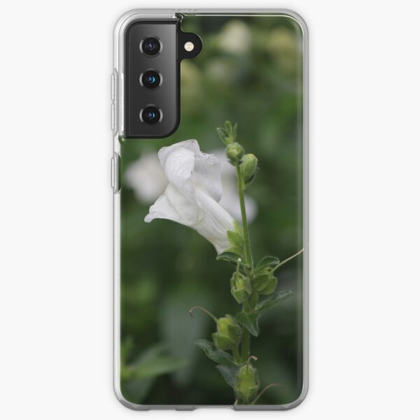 White Snapdragon in Rain Samsung Galaxy Soft Case