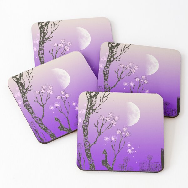 Item preview, Cherry tree under the moon designed and sold by FerretSteph.