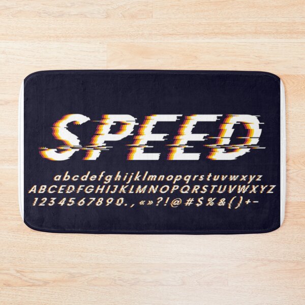 Item preview, Vector Alphabet letters and numbers stylized fonts, speed effect faster motion, glitch designed and sold by shahrinliaqat.