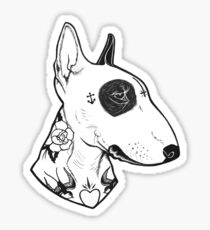Tattooed Bullterrier Sticker