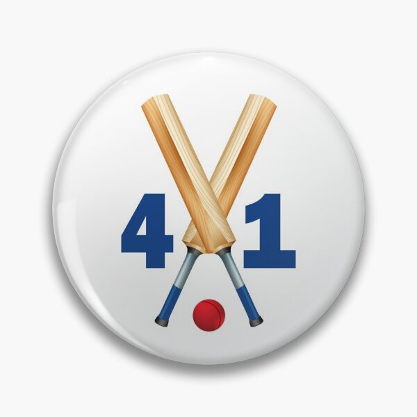 Item preview, Cricket number 41 - forty one with bats and ball designed and sold by AllShirts21.