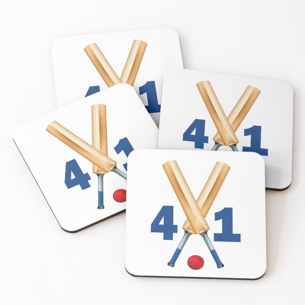 Item preview, Cricket number 41 - forty one with bats and ball designed and sold by AllShirts21.