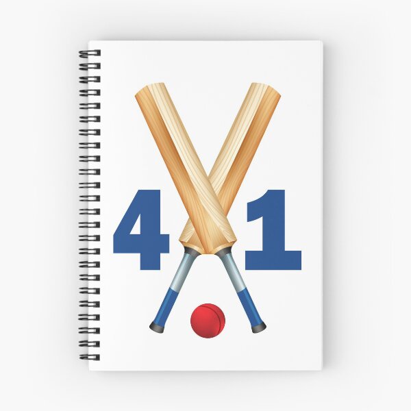 Item preview, Cricket number 41 - forty one with bats and ball designed and sold by AllShirts21.