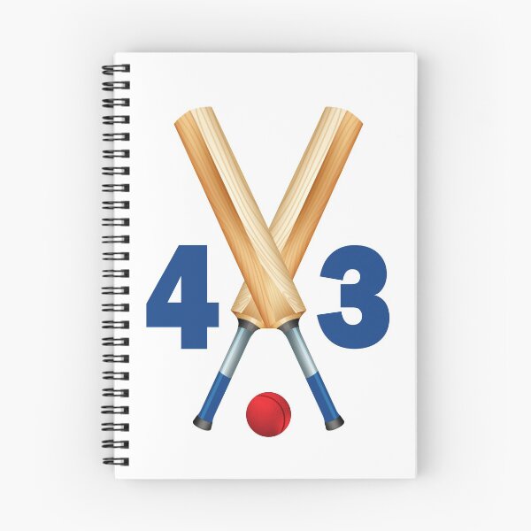 Item preview, Cricket number 43 - forty three with bats and ball designed and sold by AllShirts21.