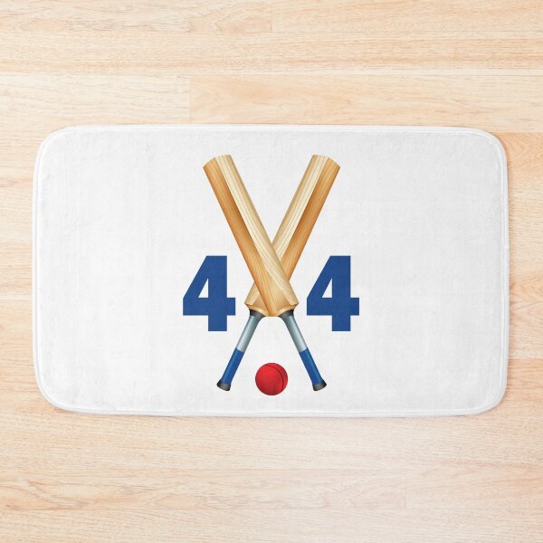Artikelvorschau, Cricket Nummer 44 - vierundvierzig mit Fledermäusen und Ball entworfen und verkauft von AllShirts21.