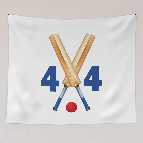 Item preview, Cricket number 44 - forty four with bats and ball designed and sold by AllShirts21.