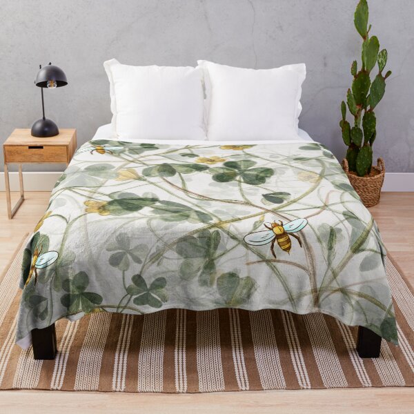 Item preview, Green Clover Shamrocks and Honeybees designed and sold by gillys.