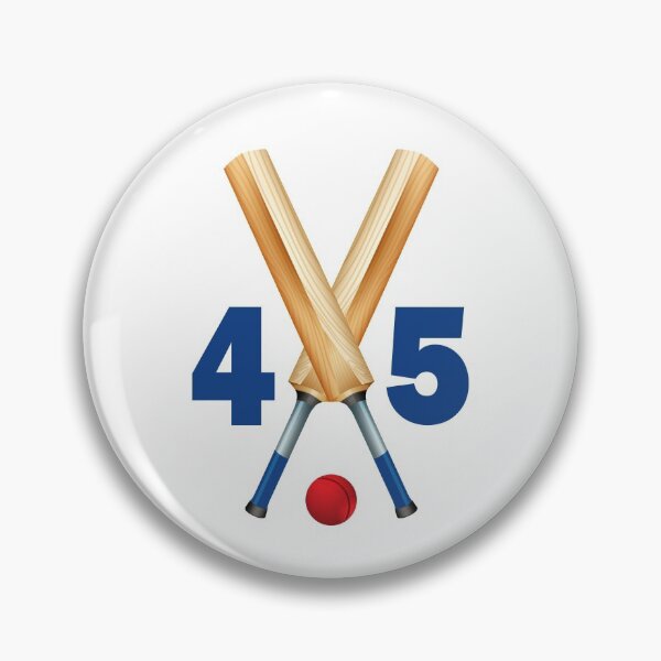 Item preview, Cricket number 45 - forty five with bats and ball designed and sold by AllShirts21.