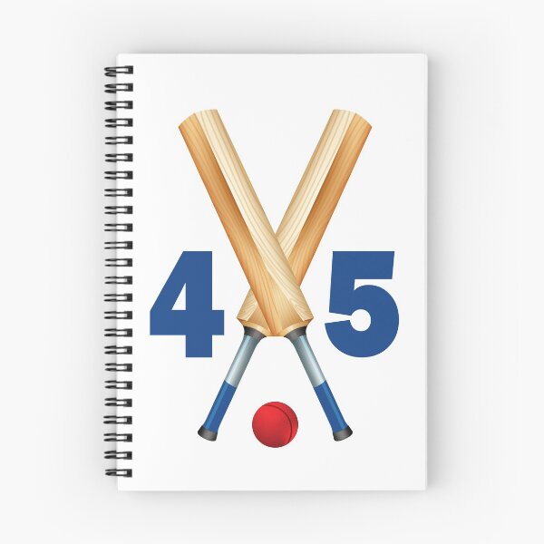 Item preview, Cricket number 45 - forty five with bats and ball designed and sold by AllShirts21.
