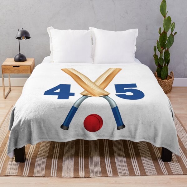 Item preview, Cricket number 45 - forty five with bats and ball designed and sold by AllShirts21.