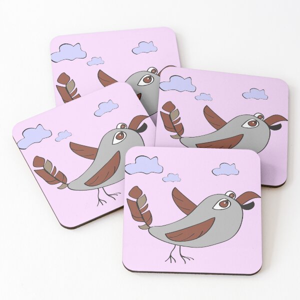 Item preview, Sparrow Funny Character Crazy Bird Primitive Style Cartoon designed and sold by Verpax.
