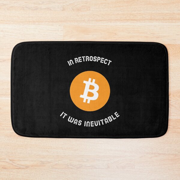 Item preview, Bitcoin In Retrospect It Was Inevitable in Black designed and sold by Aetha.