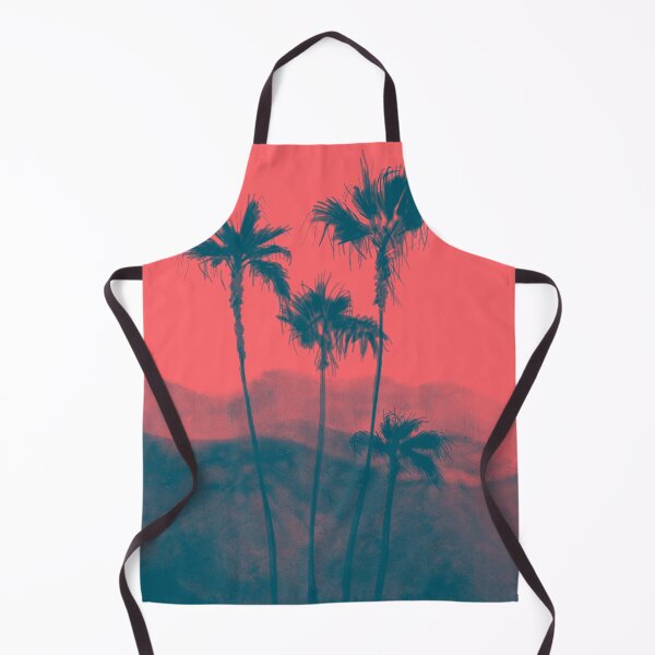 Item preview, Coral Palm trees landscape drawing designed and sold by Covo Studio.
