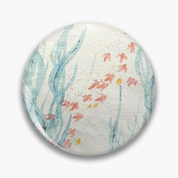 Item preview, Red clione and blue seaweed designed and sold by yuzudesign.