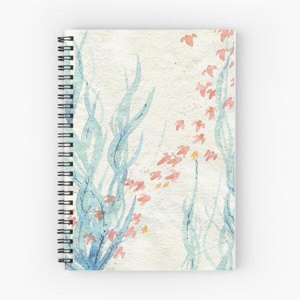 Item preview, Red clione and blue seaweed designed and sold by yuzudesign.